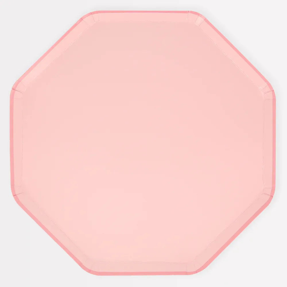 Cotton Candy Pink Dinner Plates (x8)