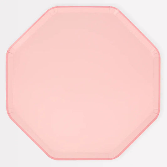 Cotton Candy Pink Dinner Plates (x8)