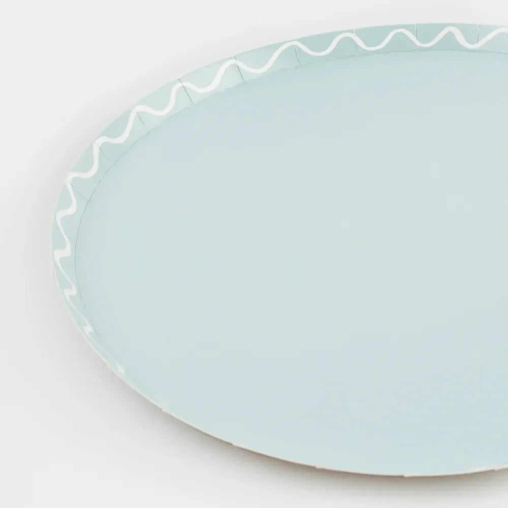 Mixed Wavy Line Side Plates (x8)