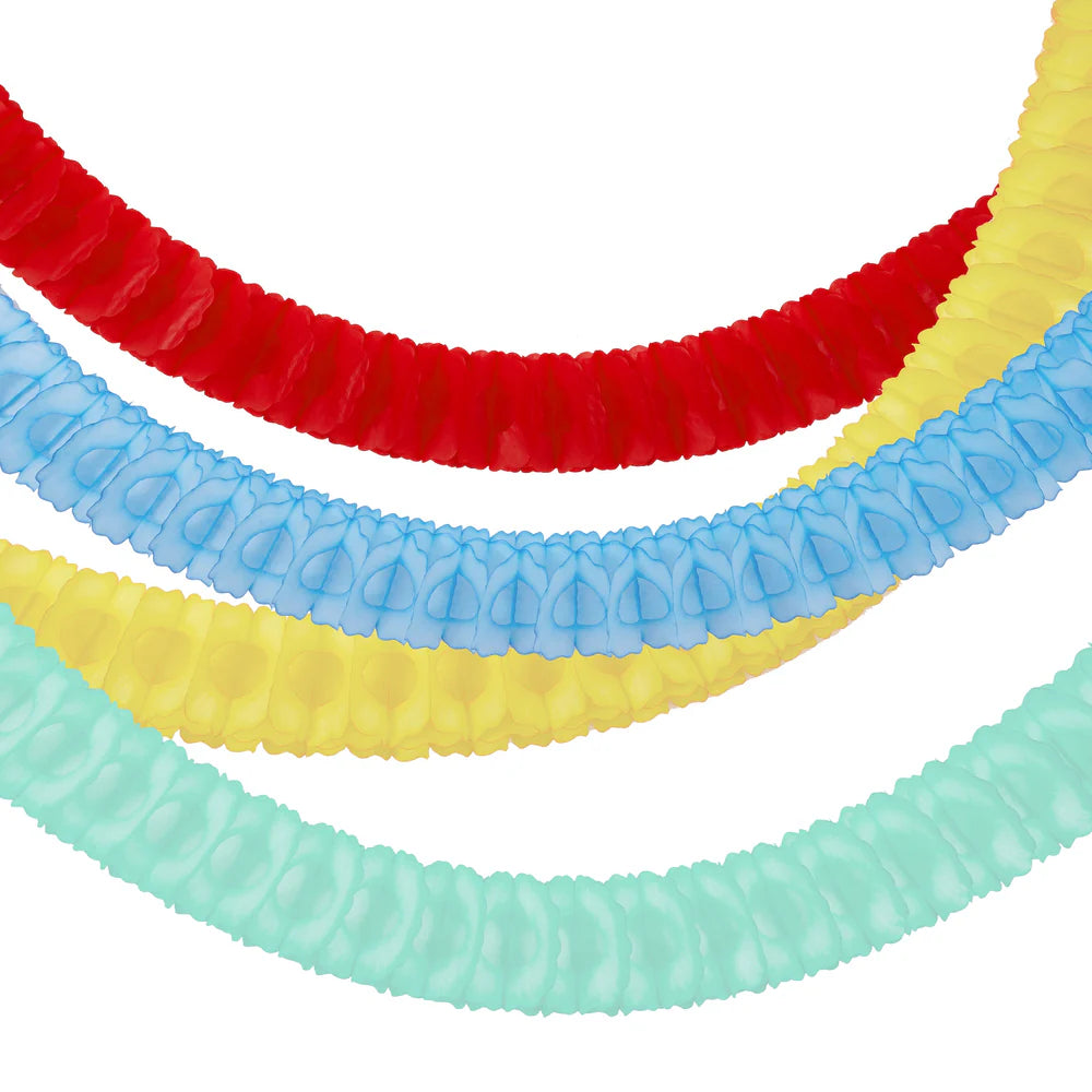 4 Bright Honeycomb Garland Set