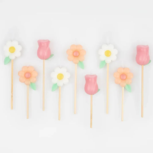 Flower Garden Candles (x9)