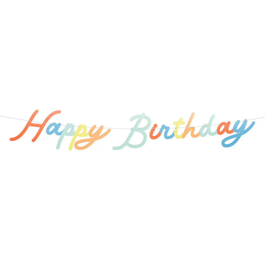 Bright Personalisable Birthday Garland Set