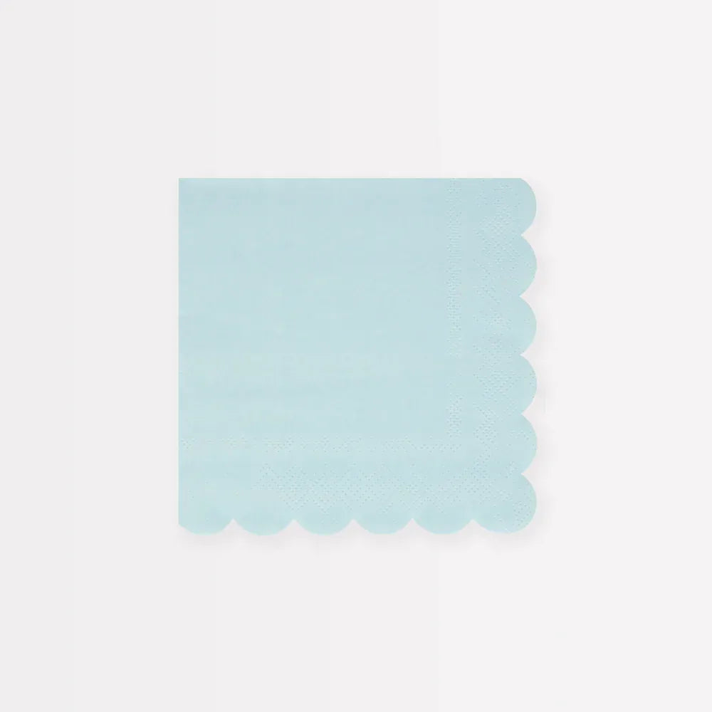 Summer Sky Blue Small Napkins (x16)