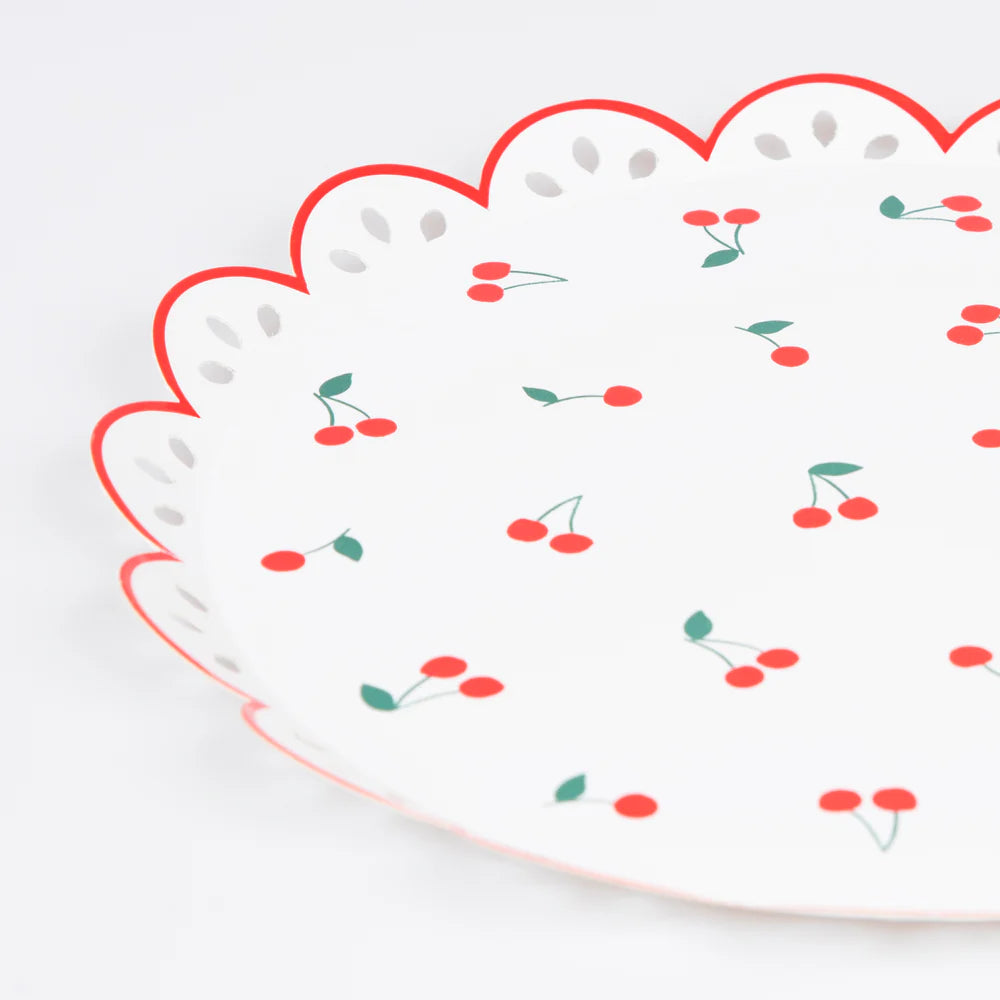 Cherry Pattern Side Plates (x8)