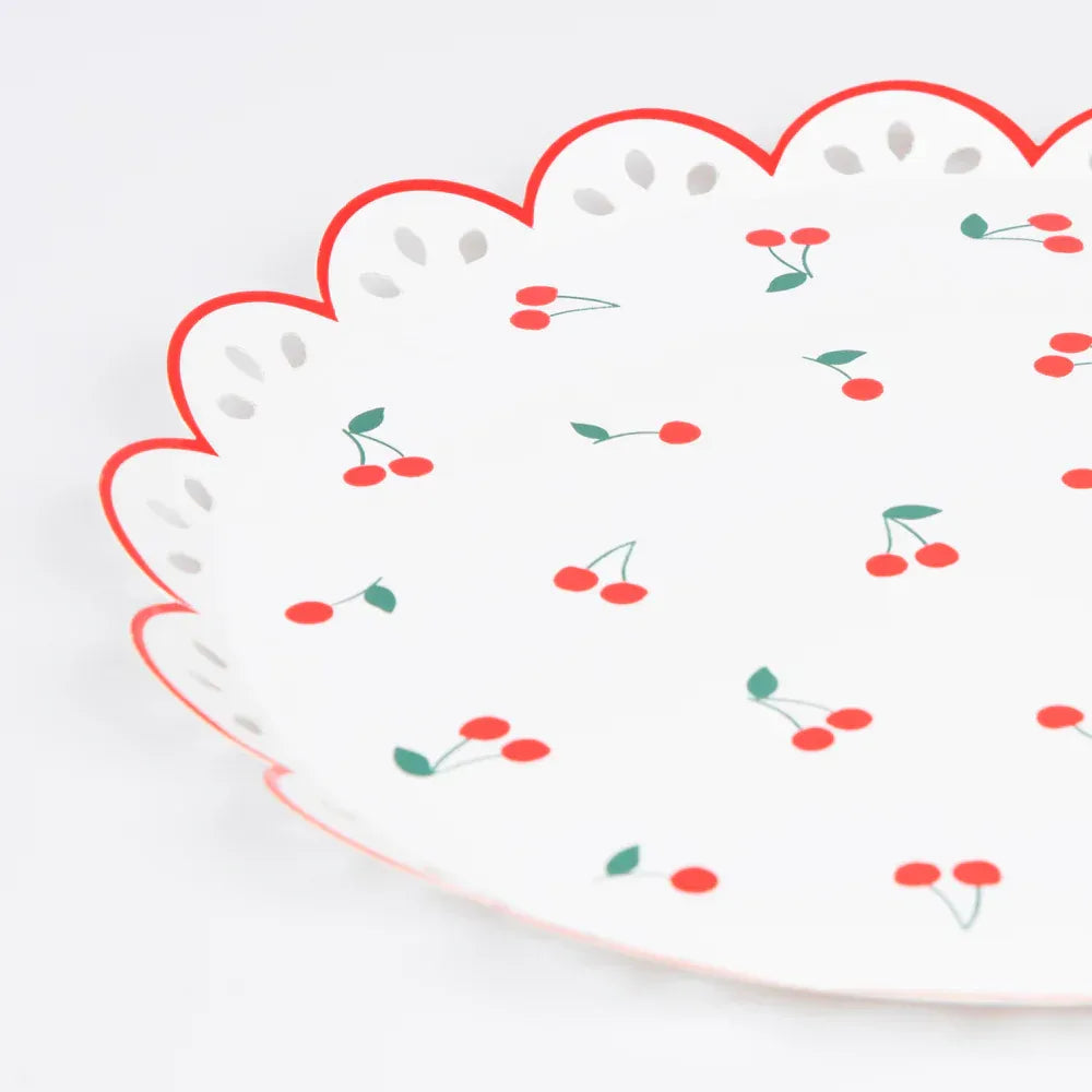 Cherry Pattern Side Plates (x8)