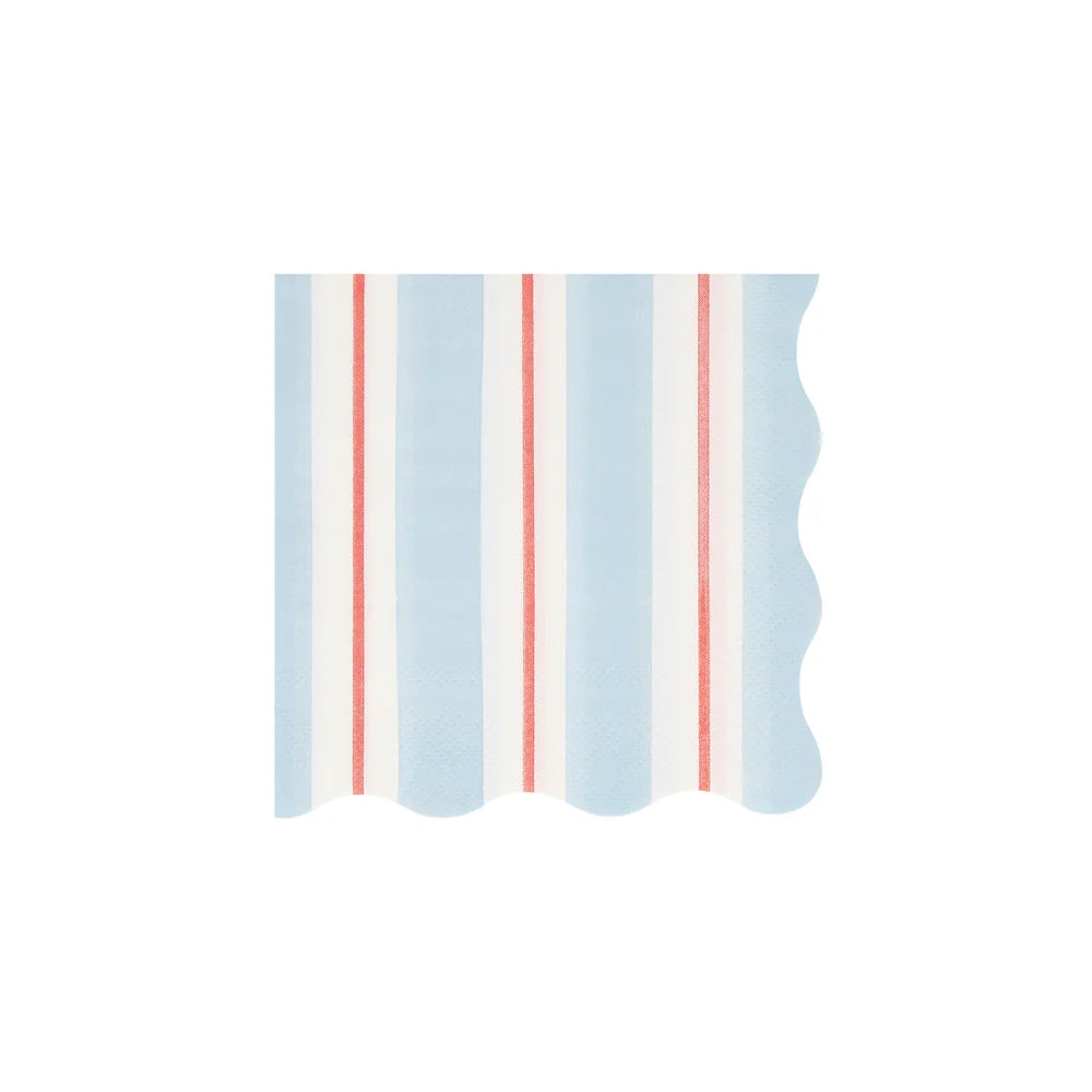 Preppy Stripe Small Napkins (x16)