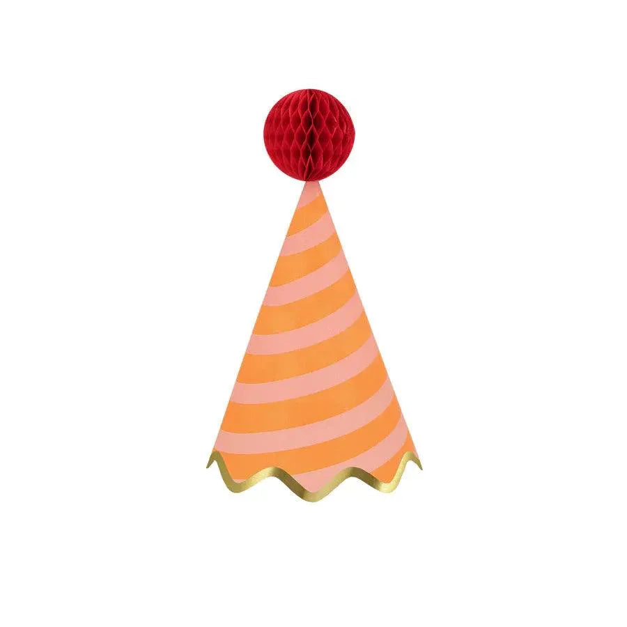 Stripe Party Hats | Pack of 8