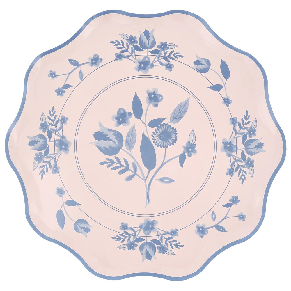 Vintage Botanical Plates (x 8)