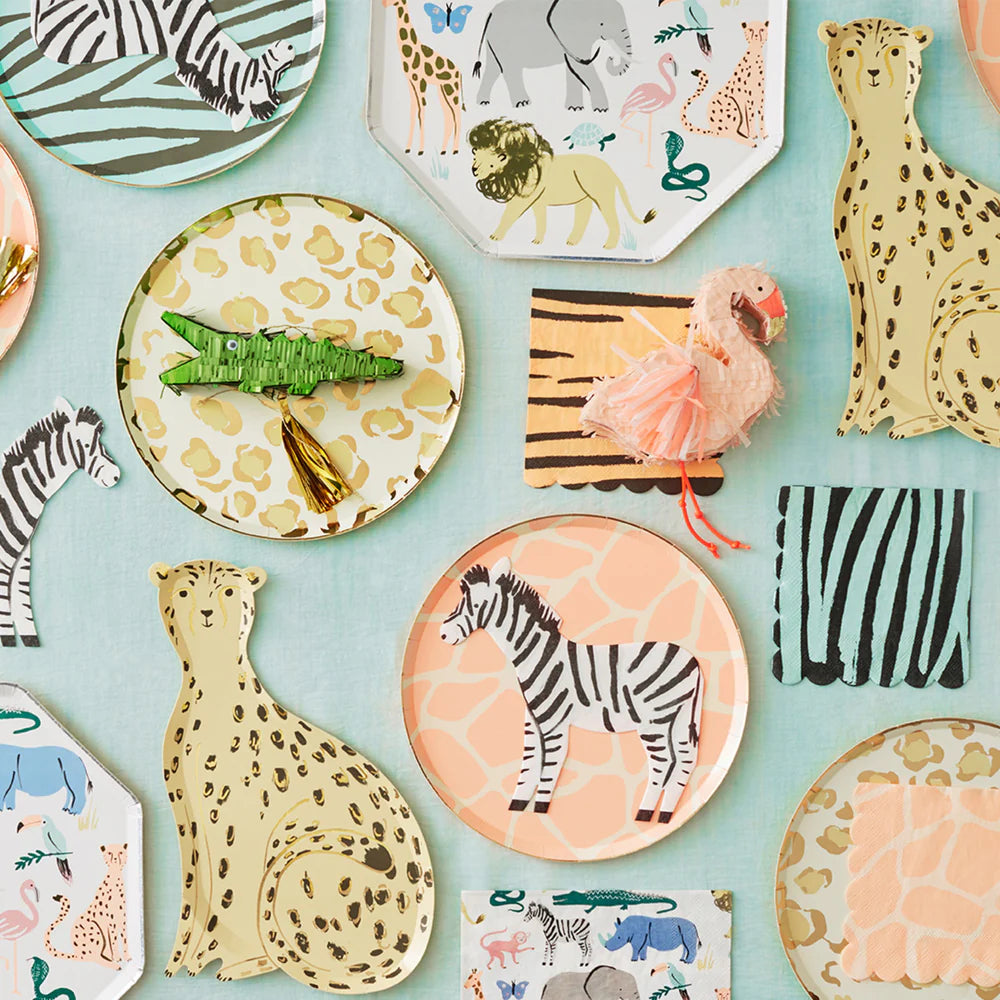 Safari Animal Print Large Napkins (x16)