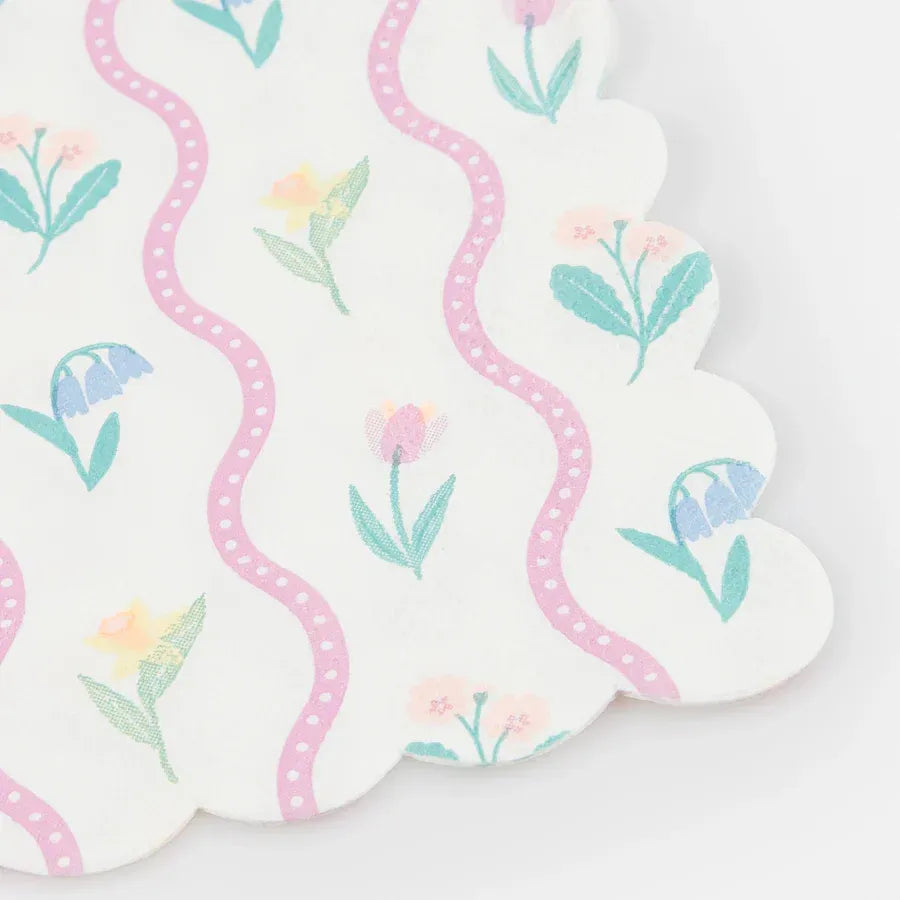 Bloomsbury Floral Pattern Small Napkins (x16)