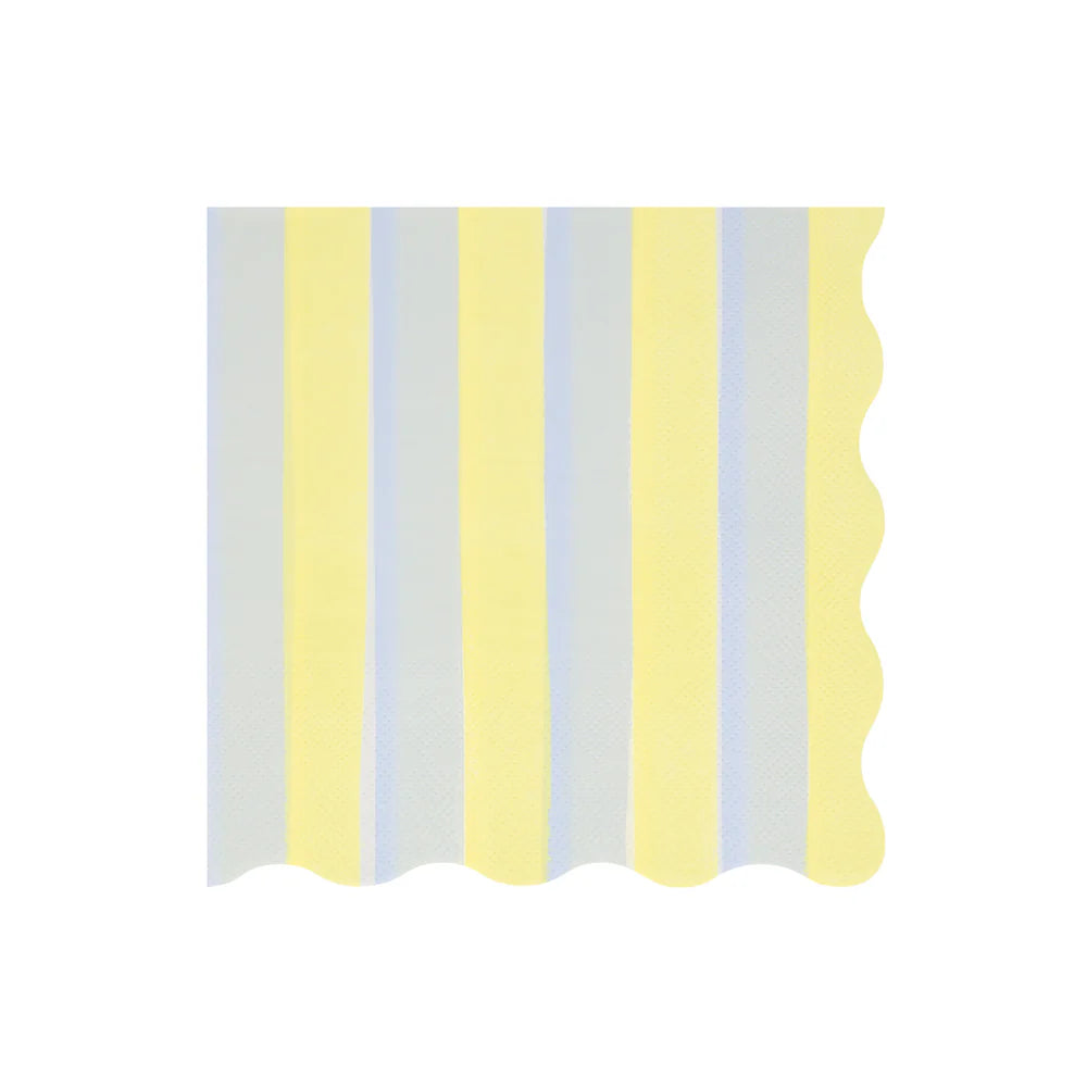 Pastel Stripe Large Napkins (x 16)