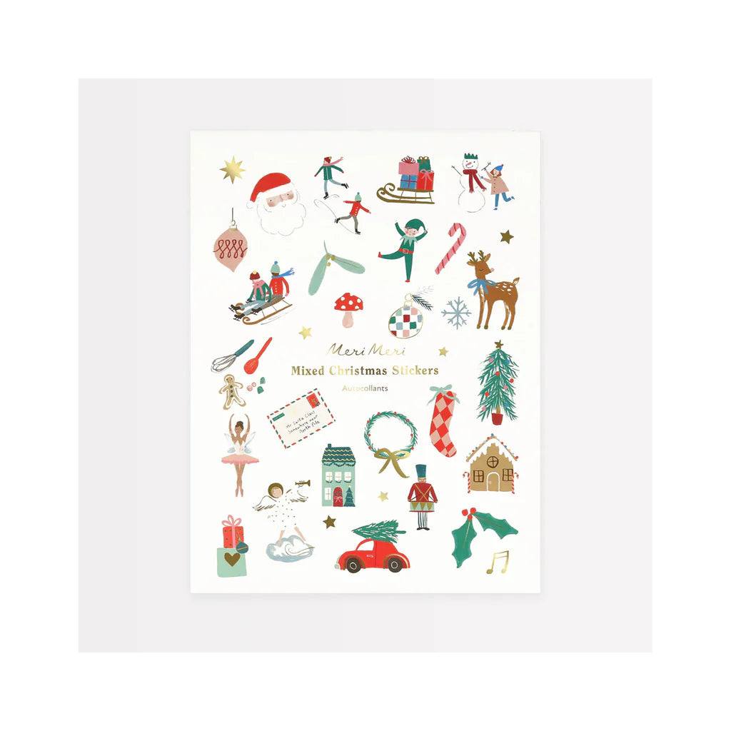 Mixed Icon Christmas Stickers (x10)