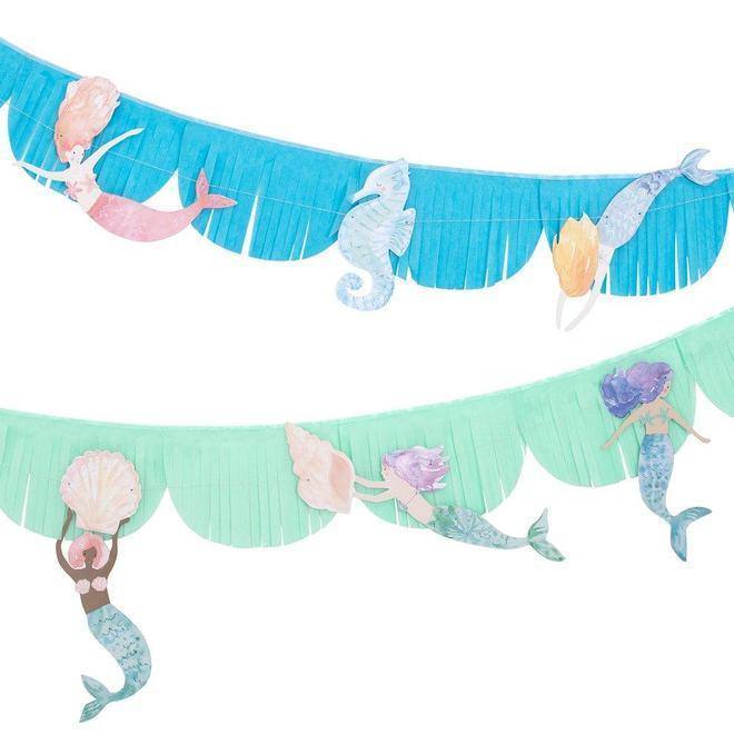 Meri Meri Mermaid Fringe Garland - partyalacarte.co.in