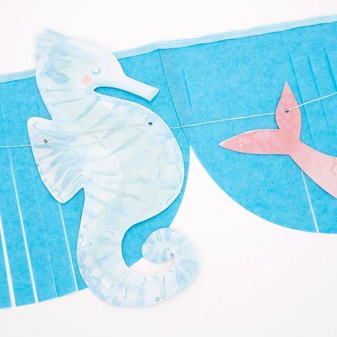 Meri Meri Mermaid Fringe Garland - partyalacarte.co.in