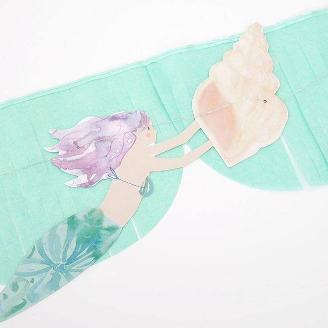 Meri Meri Mermaid Fringe Garland - partyalacarte.co.in