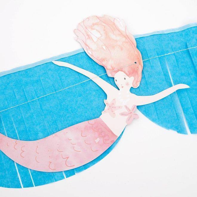 Meri Meri Mermaid Fringe Garland - partyalacarte.co.in