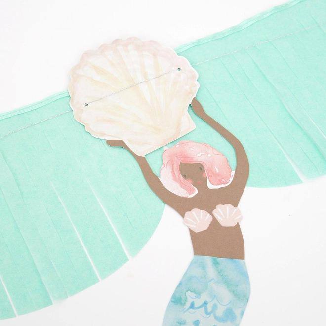Meri Meri Mermaid Fringe Garland - partyalacarte.co.in