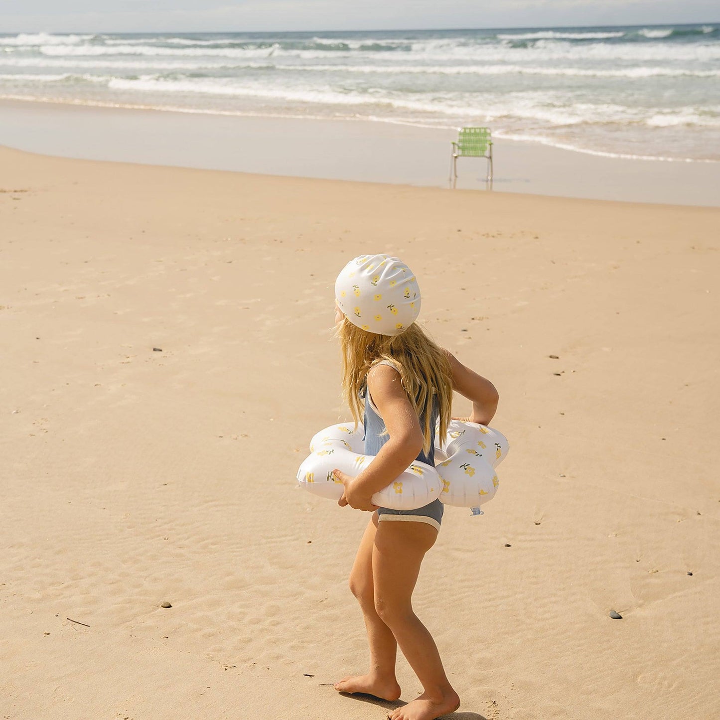 sunnylife Mima the Fairy Lemon Lilac Swimming Cap - partyalacarte.co.in