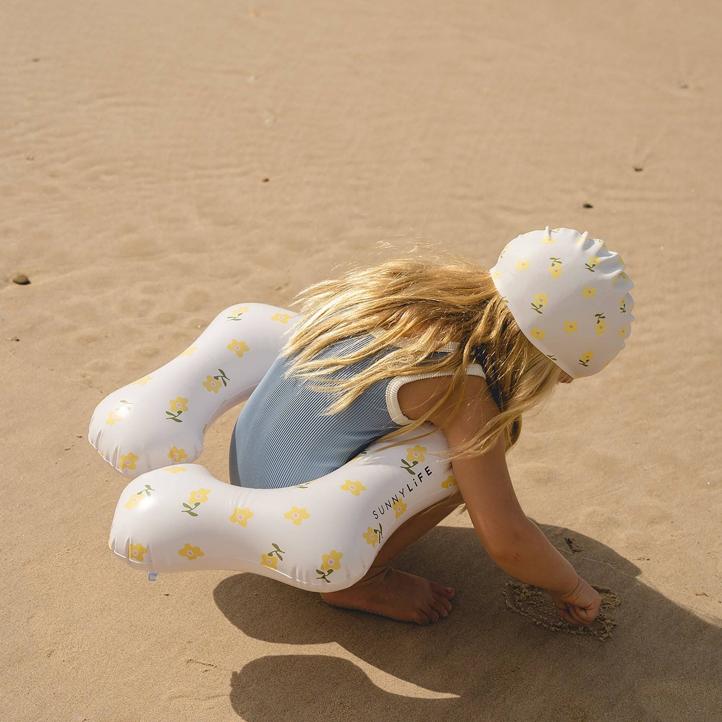 sunnylife Mima the Fairy Lemon Lilac Swimming Cap - partyalacarte.co.in