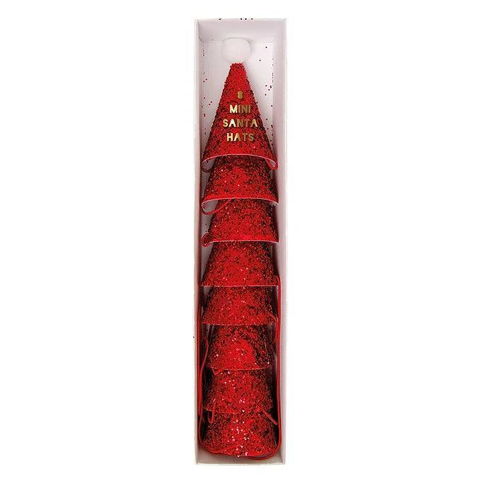 Meri Meri Mini Santa Party Hats (set of 8) - partyalacarte.co.in