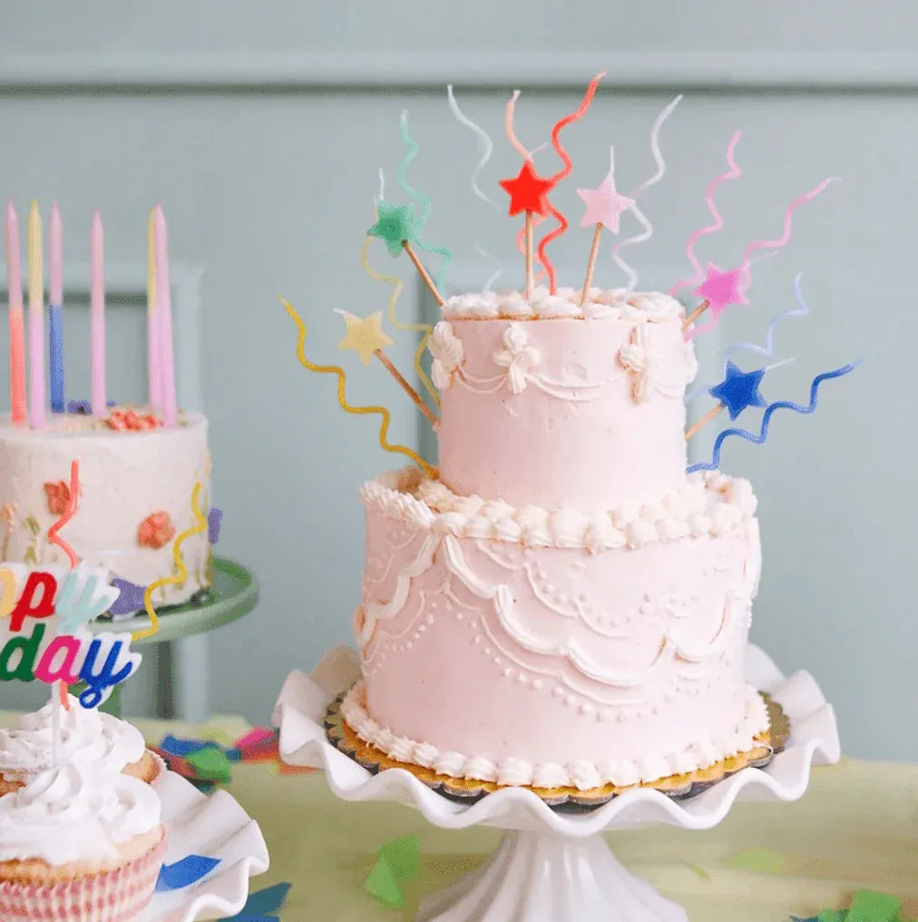 Meri Meri Mixed Star Candles (x 6) - partyalacarte.co.in