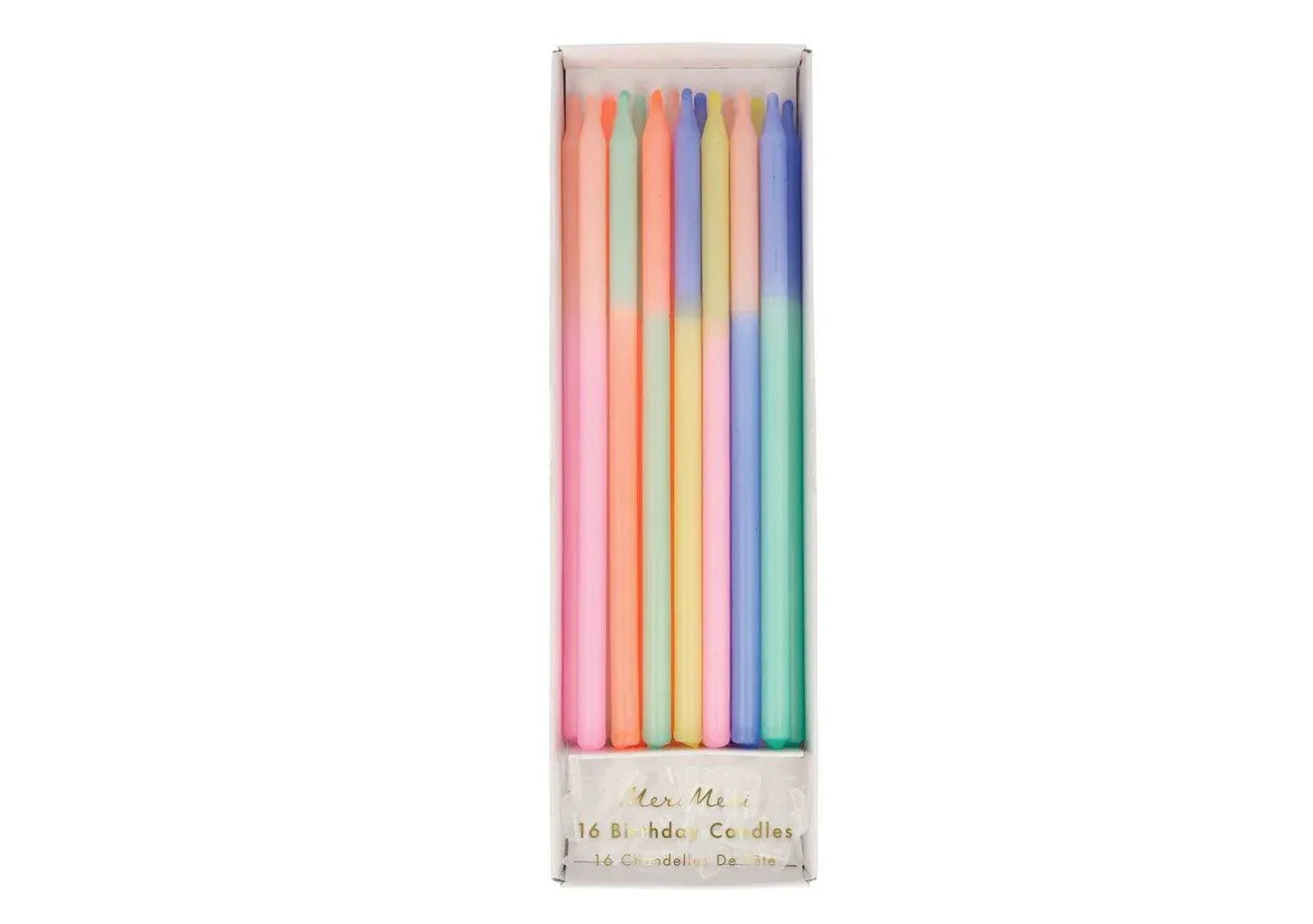 Meri Meri Multi Color Block Candles (x 16) - partyalacarte.co.in