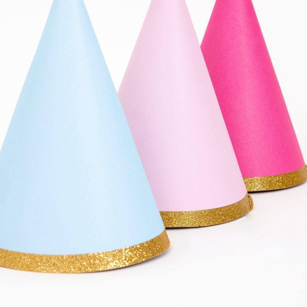 Meri Meri Multicolor Party Hats (set of 8) - partyalacarte.co.in