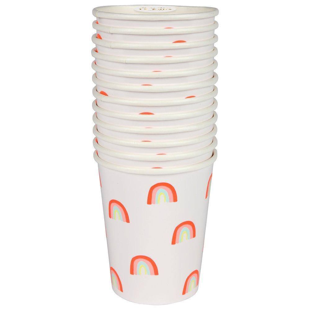 Meri Meri Neon Rainbow Party Cups (set of 12) - partyalacarte.co.in