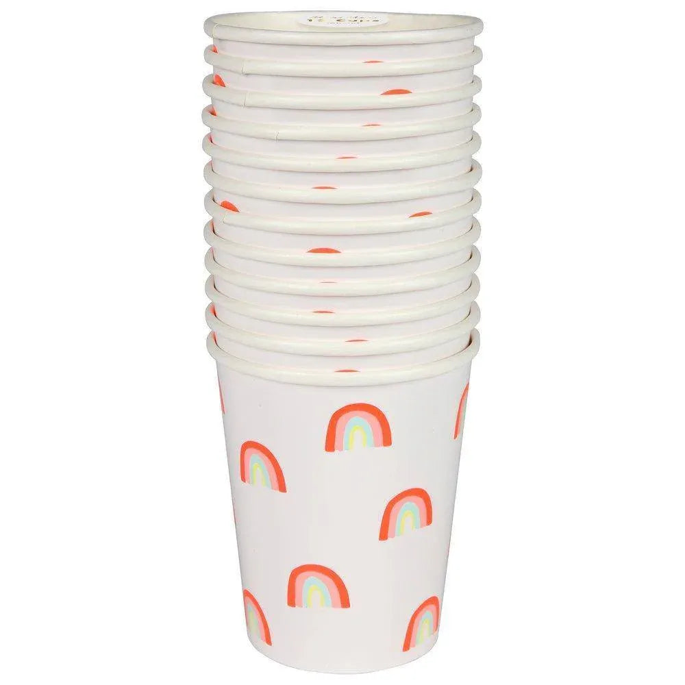 Meri Meri Neon Rainbow Party Cups (set of 12) - partyalacarte.co.in