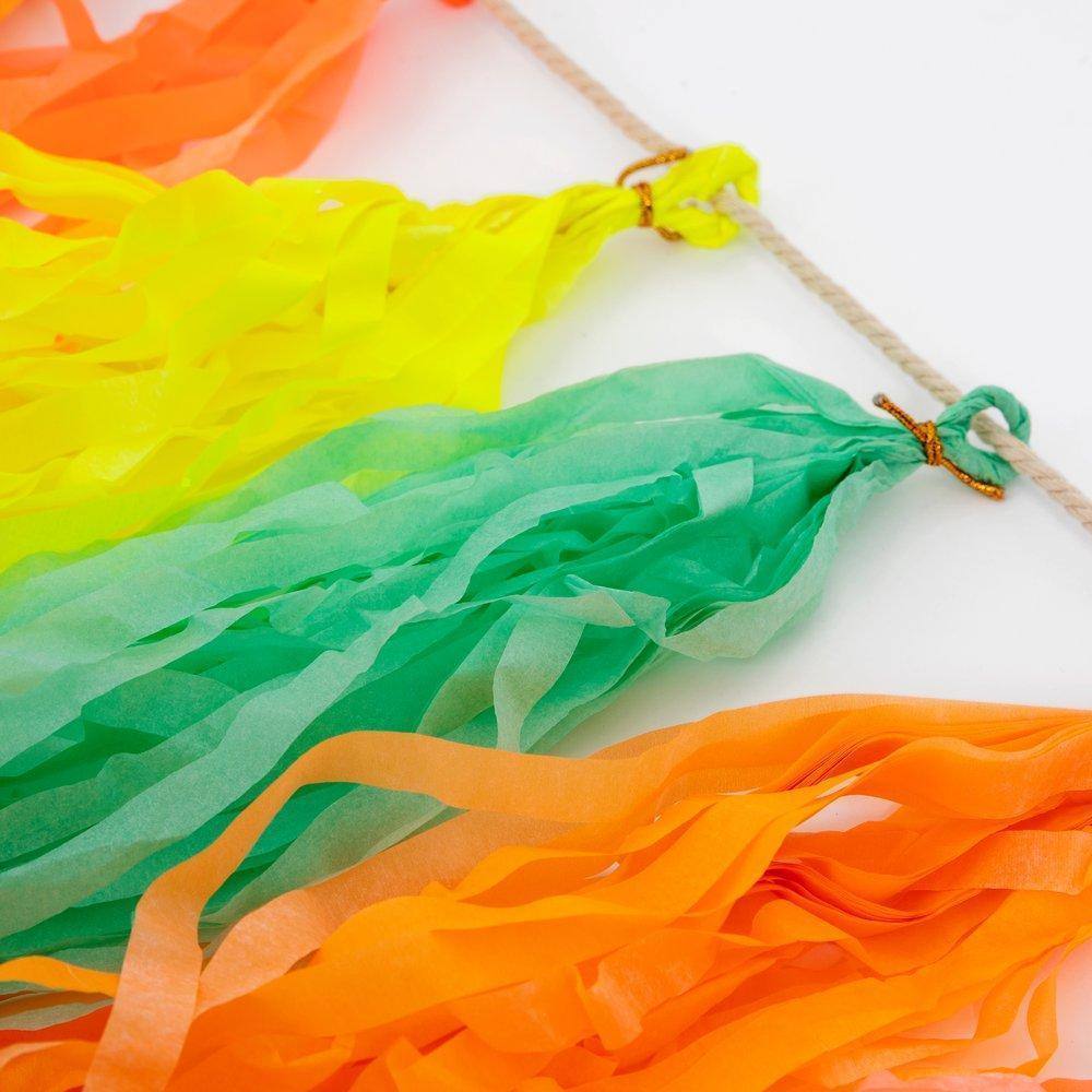 Meri Meri Neon Tassel Garland - partyalacarte.co.in