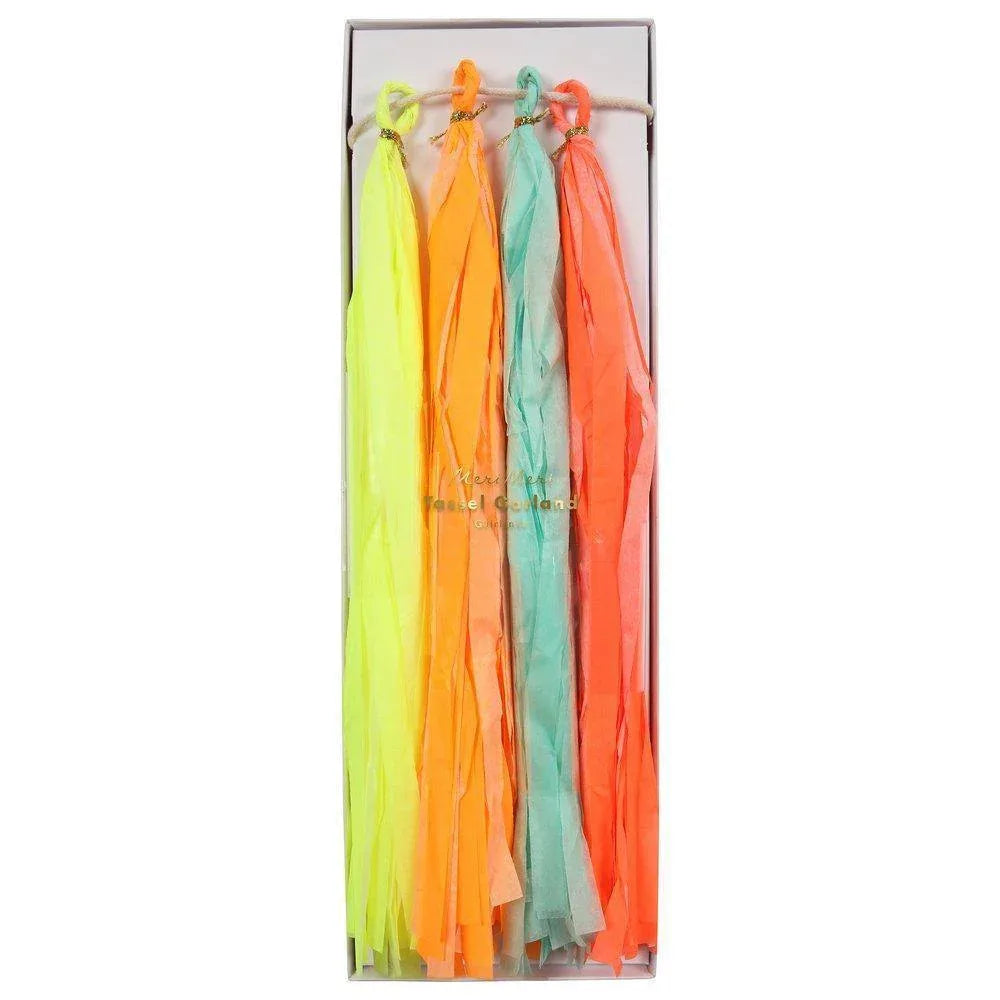 Meri Meri Neon Tassel Garland - partyalacarte.co.in