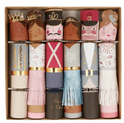 Meri Meri Nutcracker Character Medium Crackers (x 6) - partyalacarte.co.in