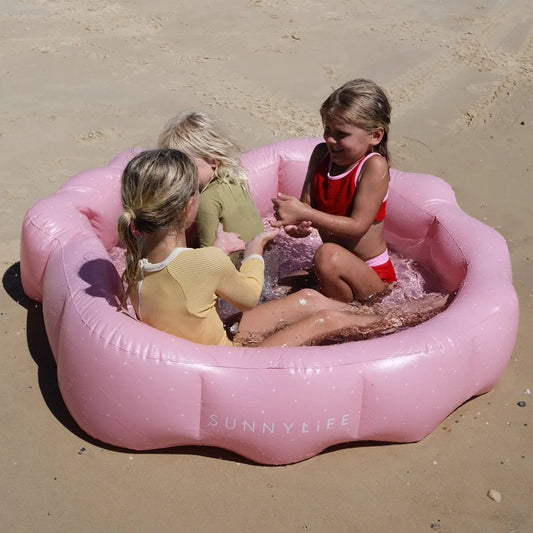 sunnylife Ocean Treasure Rose Inflatable Backyard Pool - partyalacarte.co.in