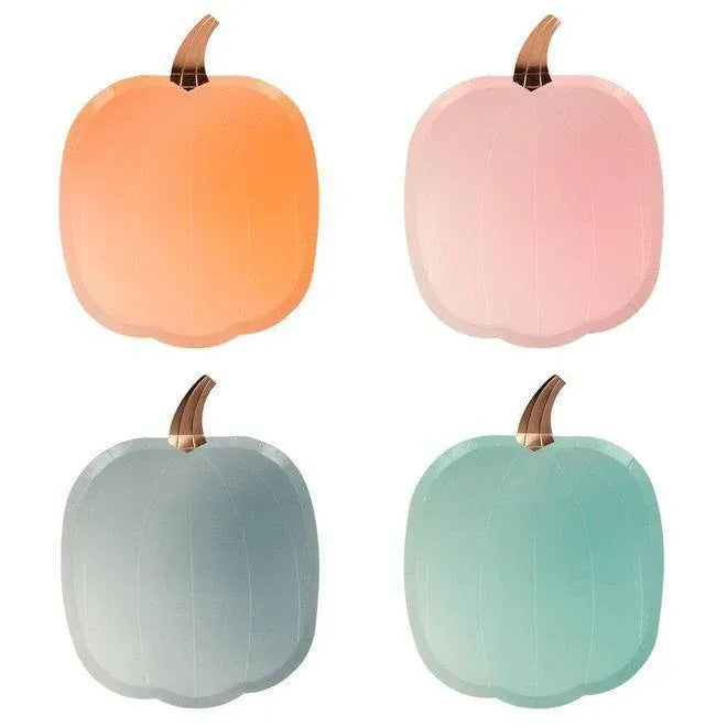Meri Meri Ombre Halloween Pumpkin Plates (set of 8) - partyalacarte.co.in