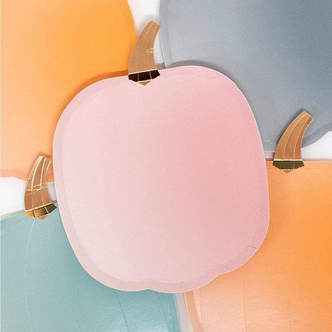 Meri Meri Ombre Halloween Pumpkin Plates (set of 8) - partyalacarte.co.in