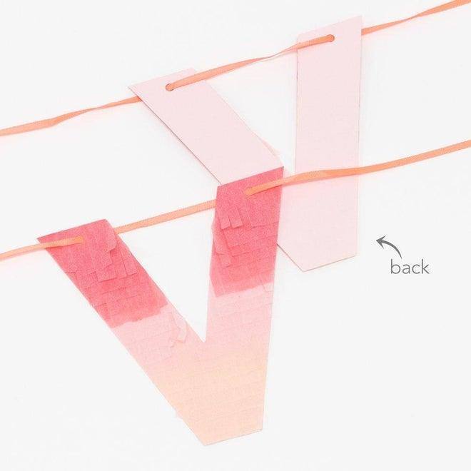 Meri Meri Ombre Love Garland - partyalacarte.co.in