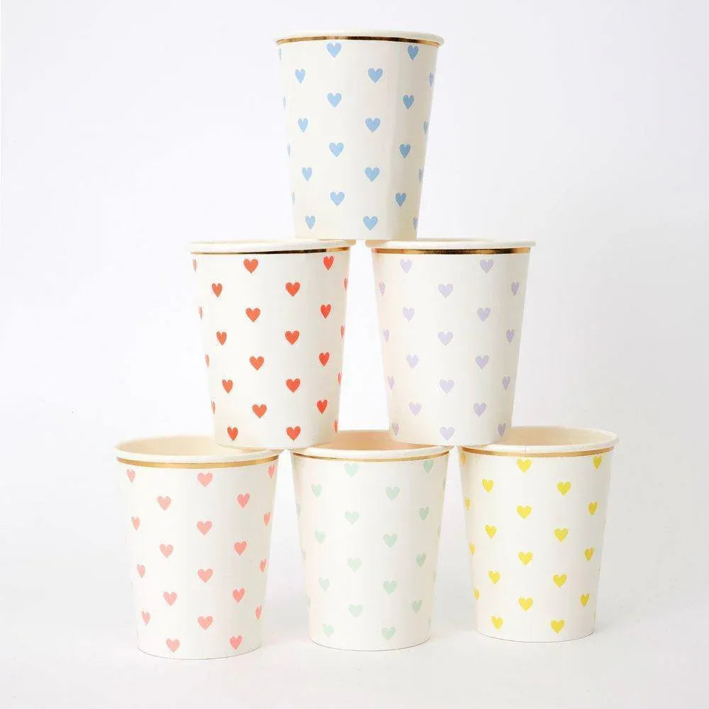 Meri Meri Party Palette Heart Cups (set of 8) - partyalacarte.co.in