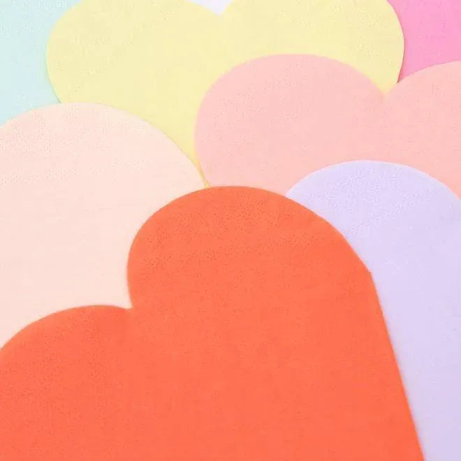 Meri Meri Party Palette Heart Napkins (set of 20) - partyalacarte.co.in