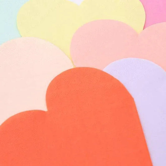 Meri Meri Party Palette Heart Napkins (set of 20) - partyalacarte.co.in