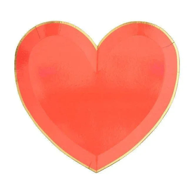 Meri Meri Party Palette Heart Plates (set of 8) - partyalacarte.co.in