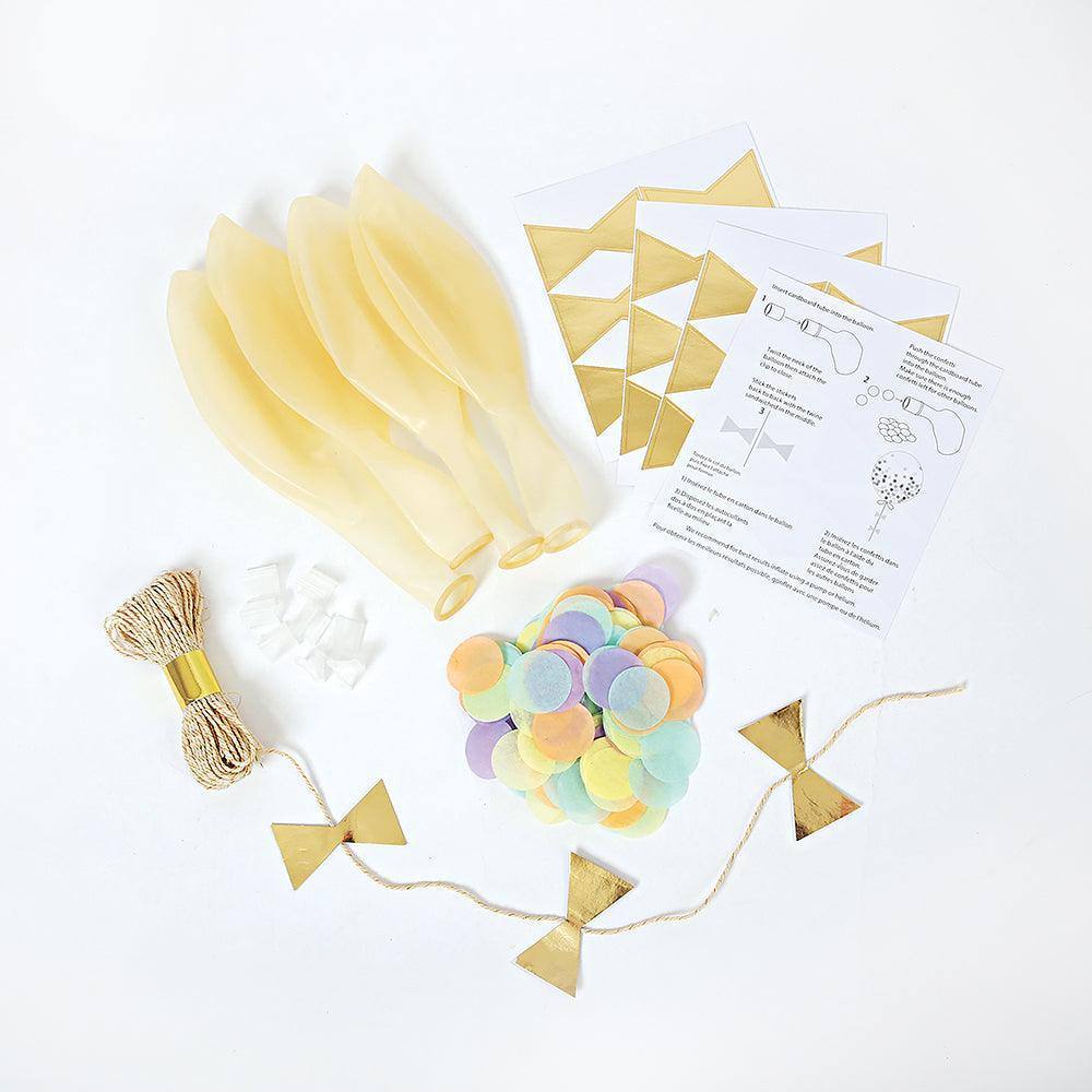 Meri Meri Pastel Confetti Balloon Kit (set of 8) - partyalacarte.co.in