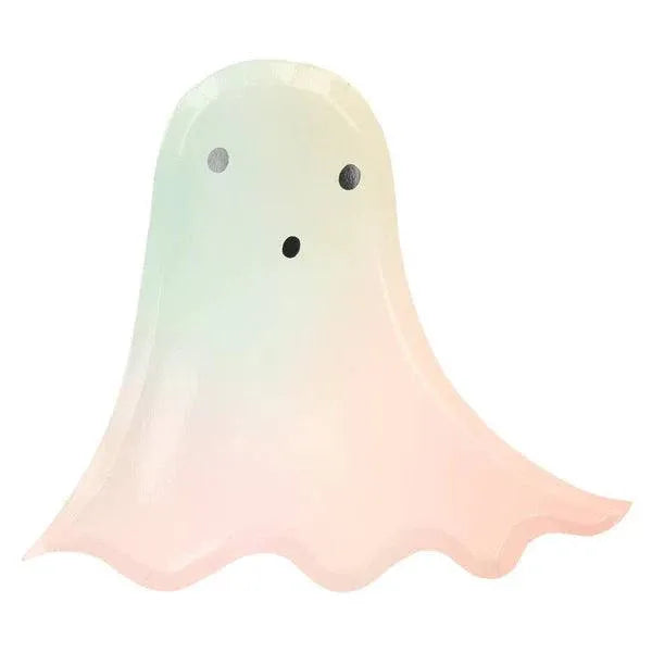 Meri Meri Pastel Halloween Ghost Plates (x 8) - partyalacarte.co.in