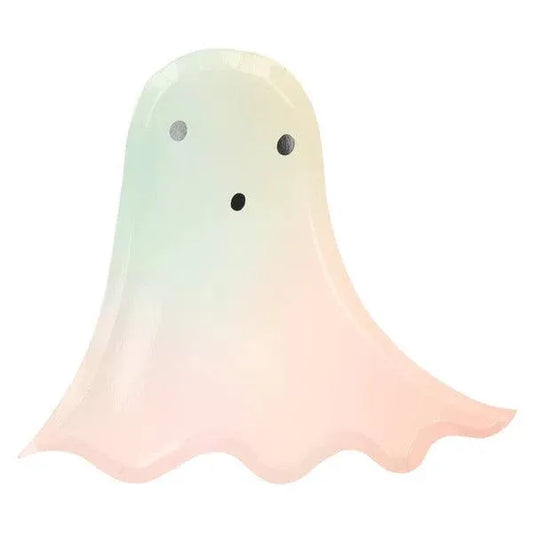 Meri Meri Pastel Halloween Ghost Plates (x 8) - partyalacarte.co.in