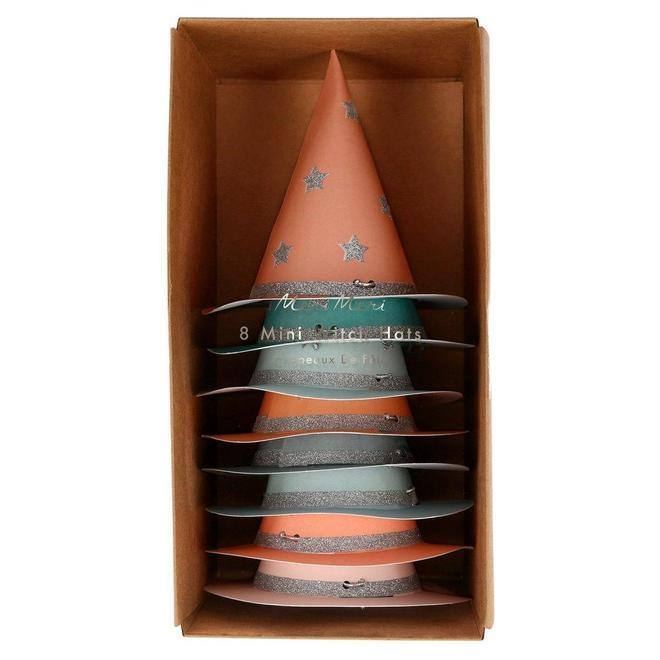 Meri Meri Pastel Halloween Mini Witch Hats (set of 8) - partyalacarte.co.in