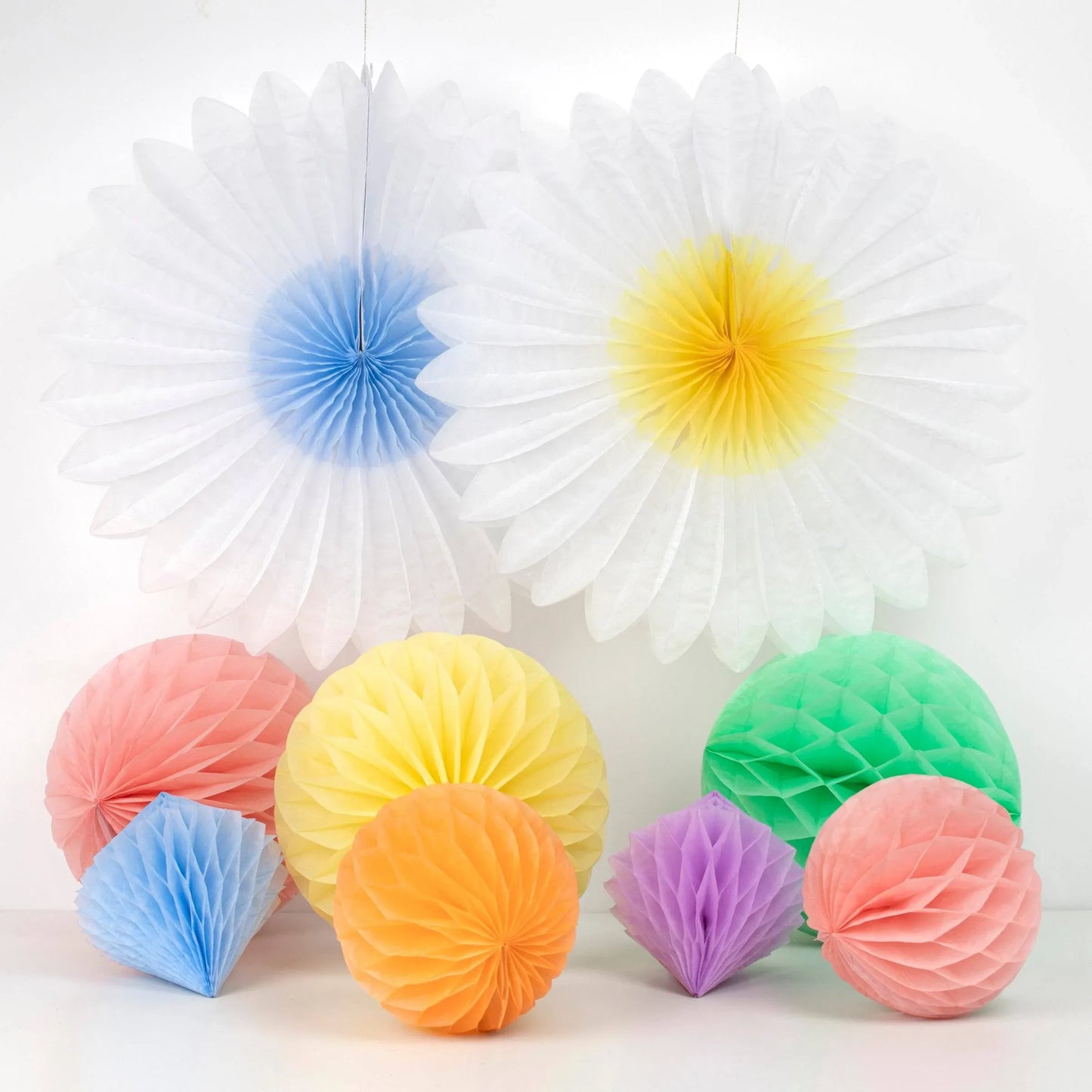 Meri Meri Pastel Honeycomb Decoration Kit (x 16 decorations) - partyalacarte.co.in