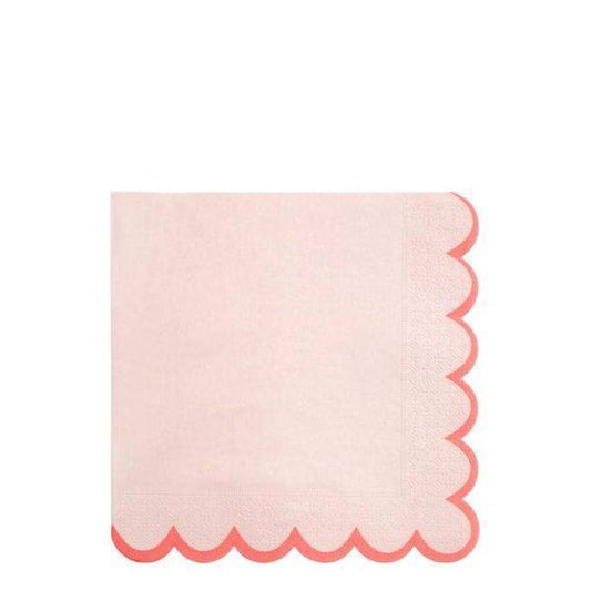 Meri Meri Pastel Neon Edge Napkins (Pack of 20) - partyalacarte.co.in