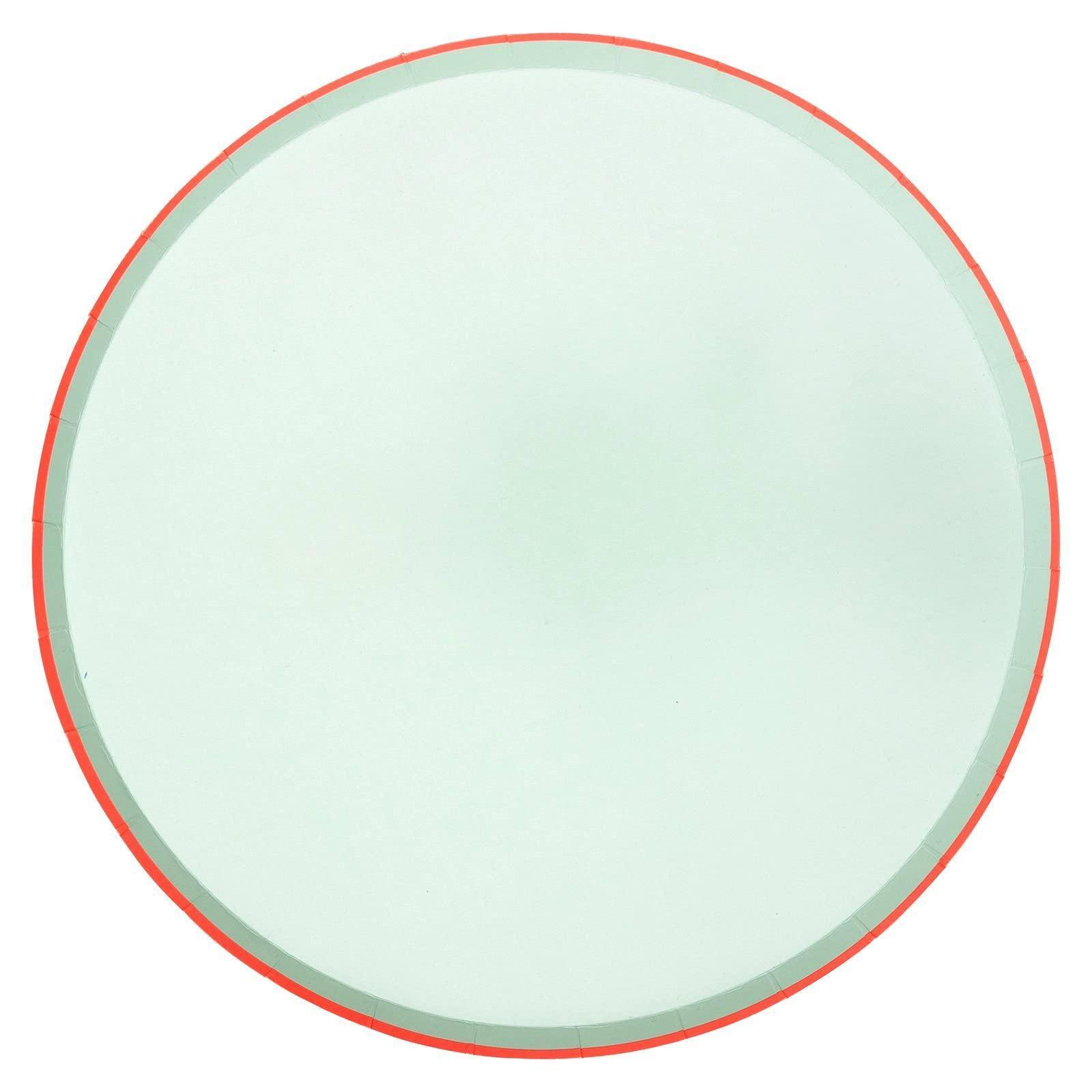 Meri Meri Pastel Neon Edge Plates (Pack of 12) - partyalacarte.co.in