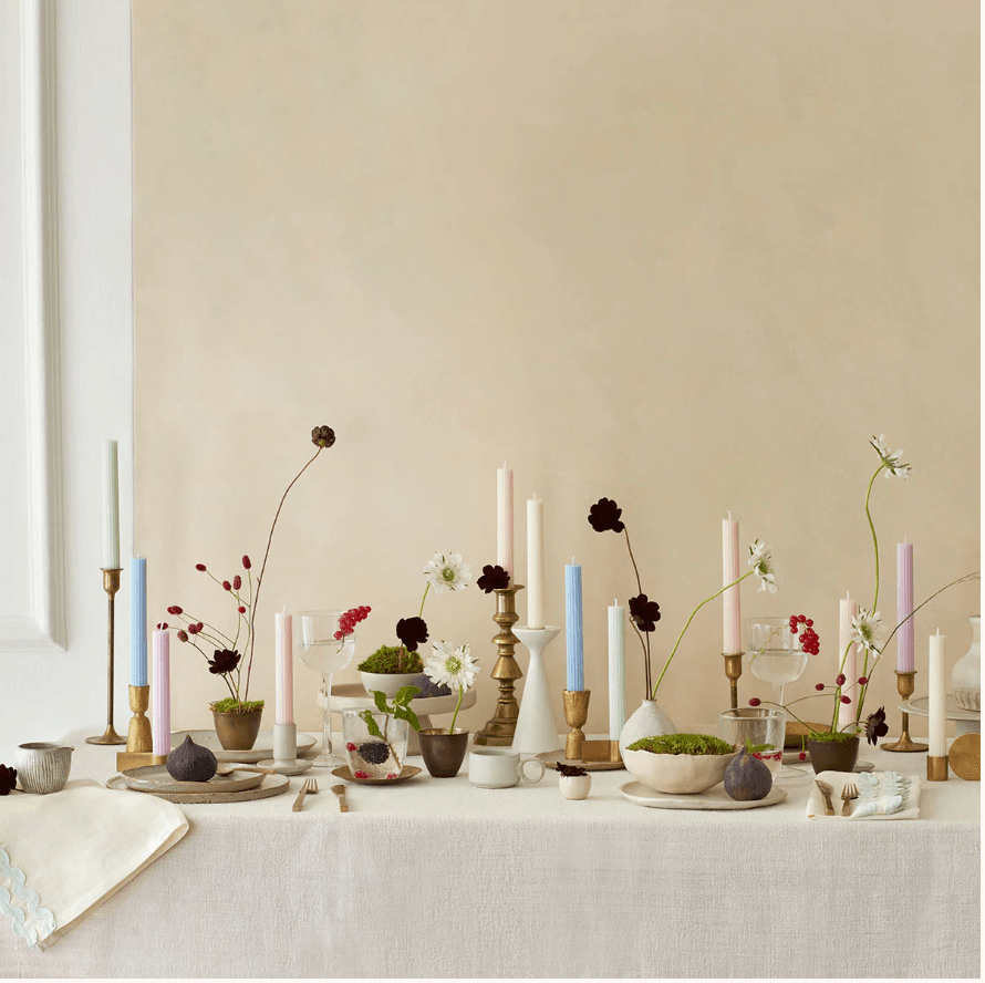 Meri Meri Pastel Table Candles (x 12) - partyalacarte.co.in
