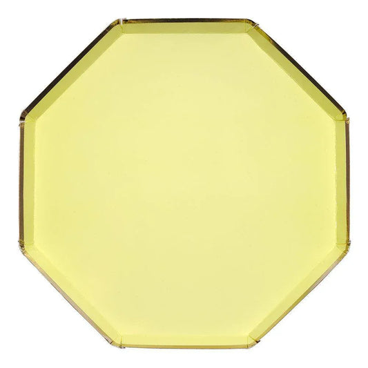 Meri Meri Pastel Yellow Dinner Plates (set of 8) - partyalacarte.co.in