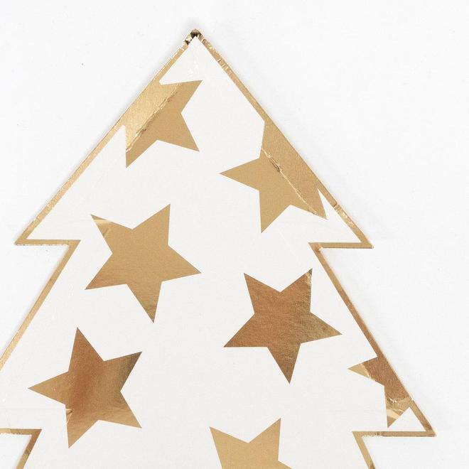 Meri Meri Patterned Christmas Tree Plates (set of 8) - partyalacarte.co.in